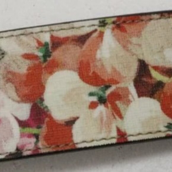 GG Plus Monogram Blooms Plaque Beige Multicolor Dry Rose Belt Size 90/36 - Picture 7 of 15
